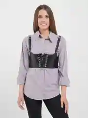Хром портупея женская