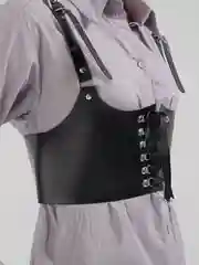 Хром портупея женская