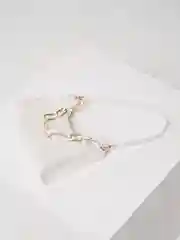 Белый сумка женская, с цепью, под крокодиловую кожу