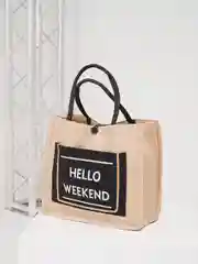 Черный сумка женская с принтом Hello Weekend под лен
