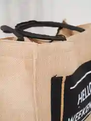 Черный сумка женская с принтом Hello Weekend под лен