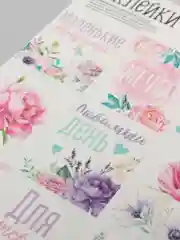 Розовый наклейки для ежедневника