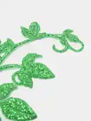 Зеленый декоративная веточка из фоамирана для скрапбукинга и декора