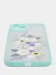 Зеленый чехол для iPhone 7/8/XR/X/XS/Max/11/12/13/Pro/Max/mini/Plus/айфон про макс с принтом