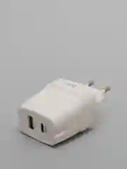 Белый блок питания 2USB, USB 18W, USB-C 20W 3.0 быстрая зарядка 20W, для iPhone, Apple PD C85A
