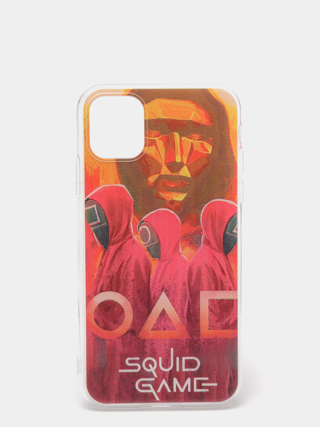 Медный чехол "Игра в кальмара" iPhone 6S, 7, 8 Plus, XR, 11, 12 Mini 13 Pro Max силиконовый айфон