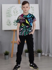 Костюм для мальчика хлопковый Хоум Стайл, с брюками, 6036КФ