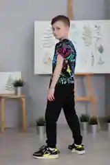 Костюм для мальчика хлопковый Хоум Стайл, с брюками, 6036КФ