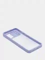 Лавандовый чехол Samsung Galaxy A02, Самсунг Галакси А02 пластиковый прозрачный с защитой камеры