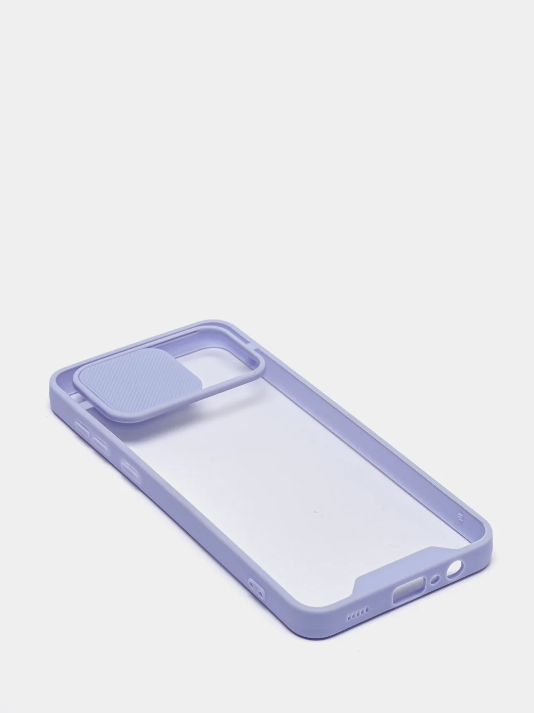 Лавандовый чехол Samsung Galaxy A02, Самсунг Галакси А02 пластиковый прозрачный с защитой камеры