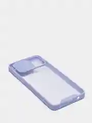 Лавандовый чехол Samsung Galaxy A02, Самсунг Галакси А02 пластиковый прозрачный с защитой камеры