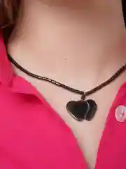Цепочка с кулоном из гематита