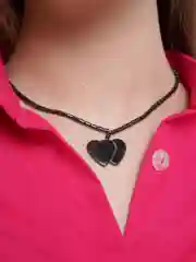 Цепочка с кулоном из гематита