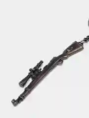 Серебряный брелок PUBG с высокой детализацией