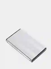 Серебряный корпус - кейс для внешнего жесткого диска (корпус) для HDD SSD 2,5 USB 2.0