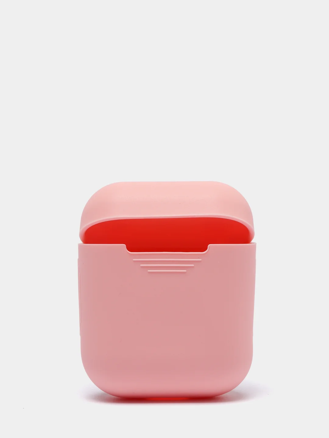 Розовый силиконовый чехол для Apple AirPods 1 и AirPods 2