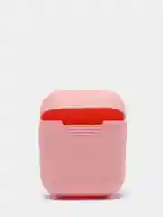 Розовый силиконовый чехол для Apple AirPods 1 и AirPods 2