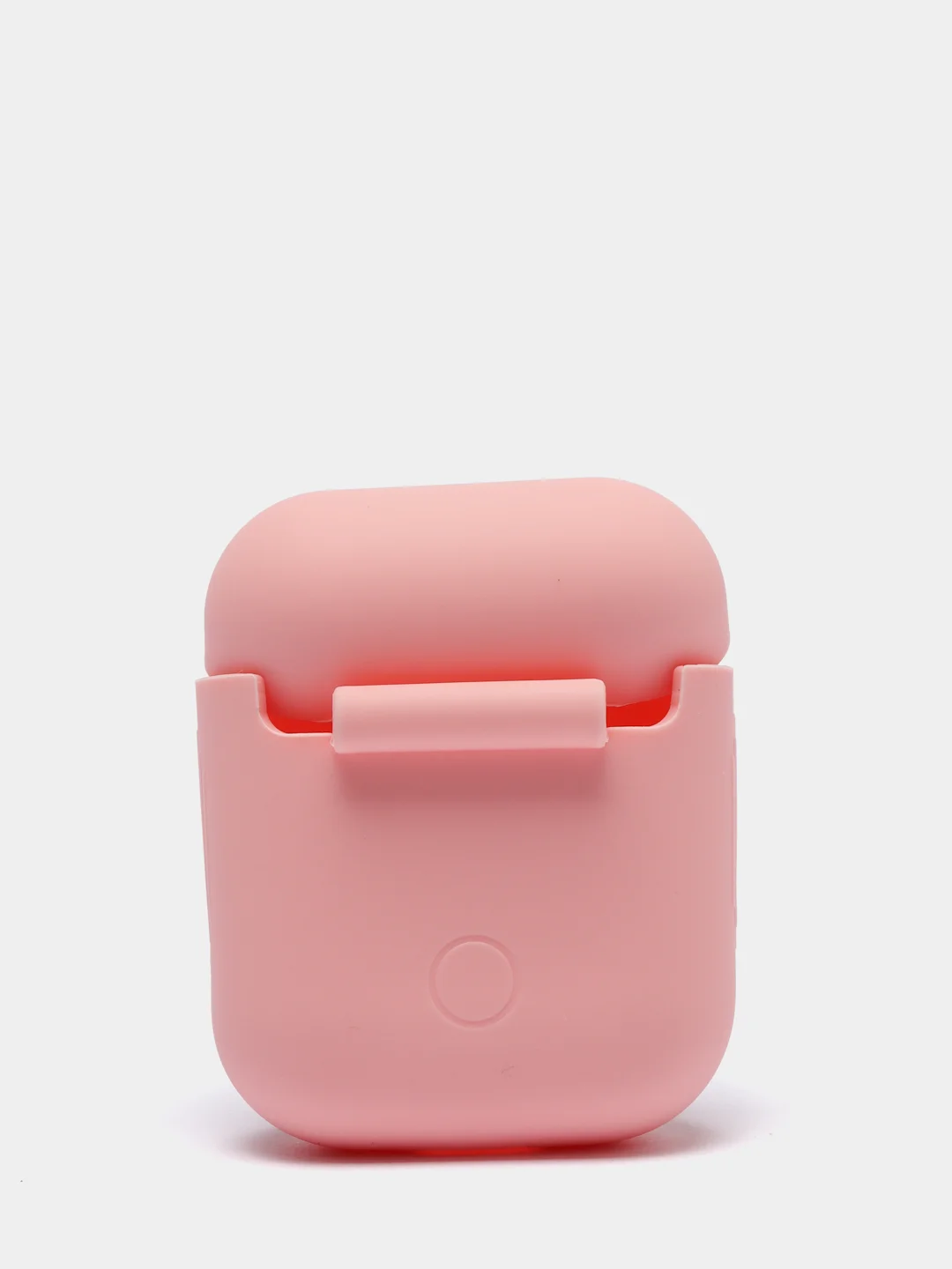 Розовый силиконовый чехол для Apple AirPods 1 и AirPods 2