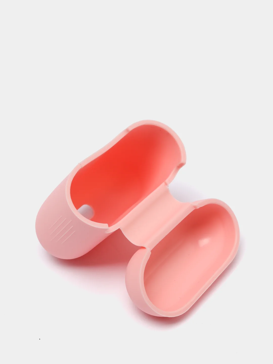 Розовый силиконовый чехол для Apple AirPods 1 и AirPods 2