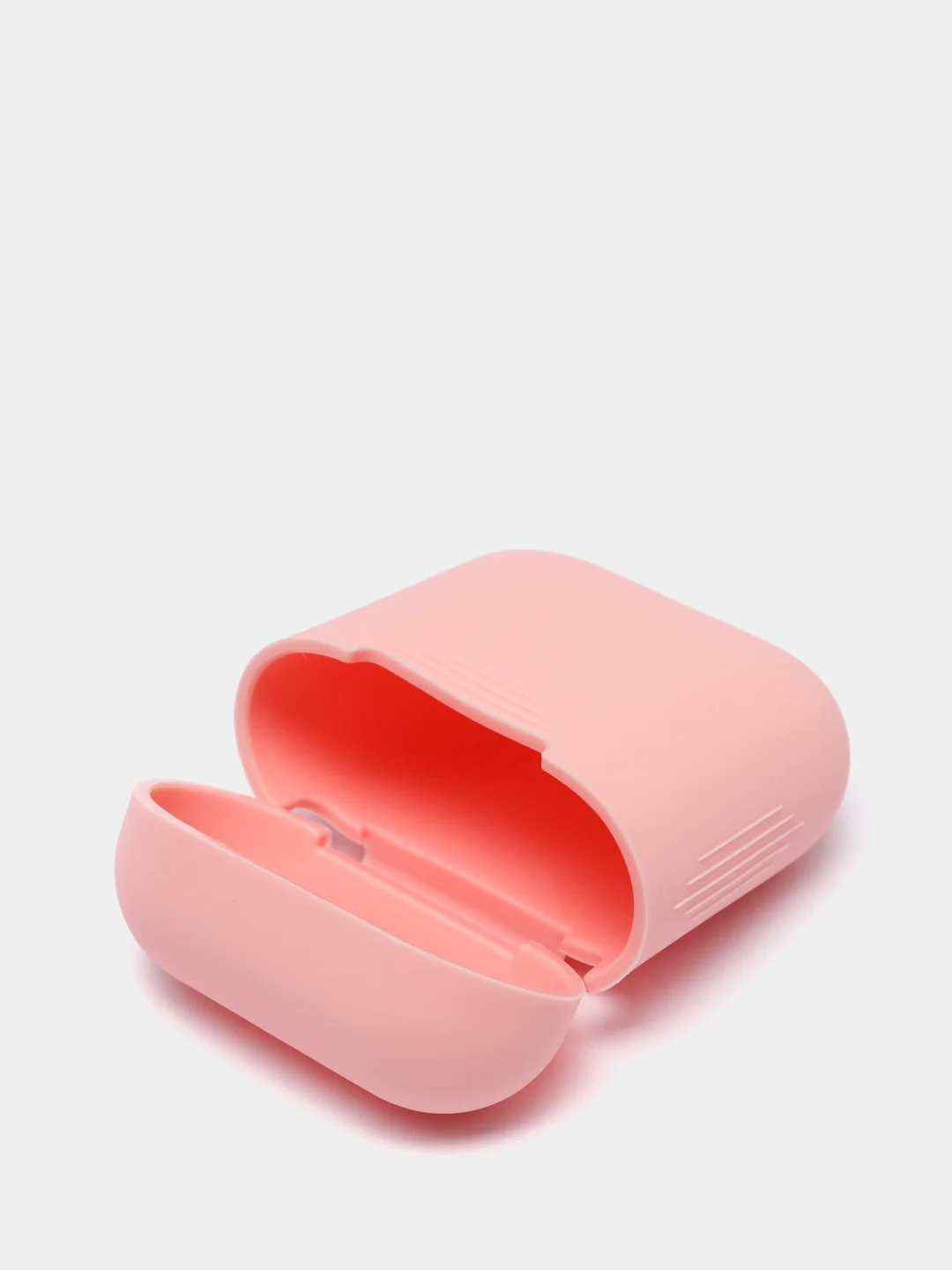 Розовый силиконовый чехол для Apple AirPods 1 и AirPods 2