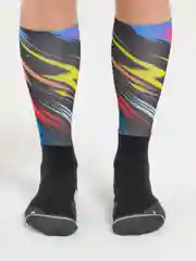 Конфетный носки компрессионные спортивные, для баскетбола, высокие