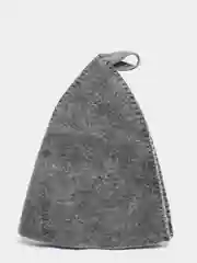 Серый шапка для бани и сауны