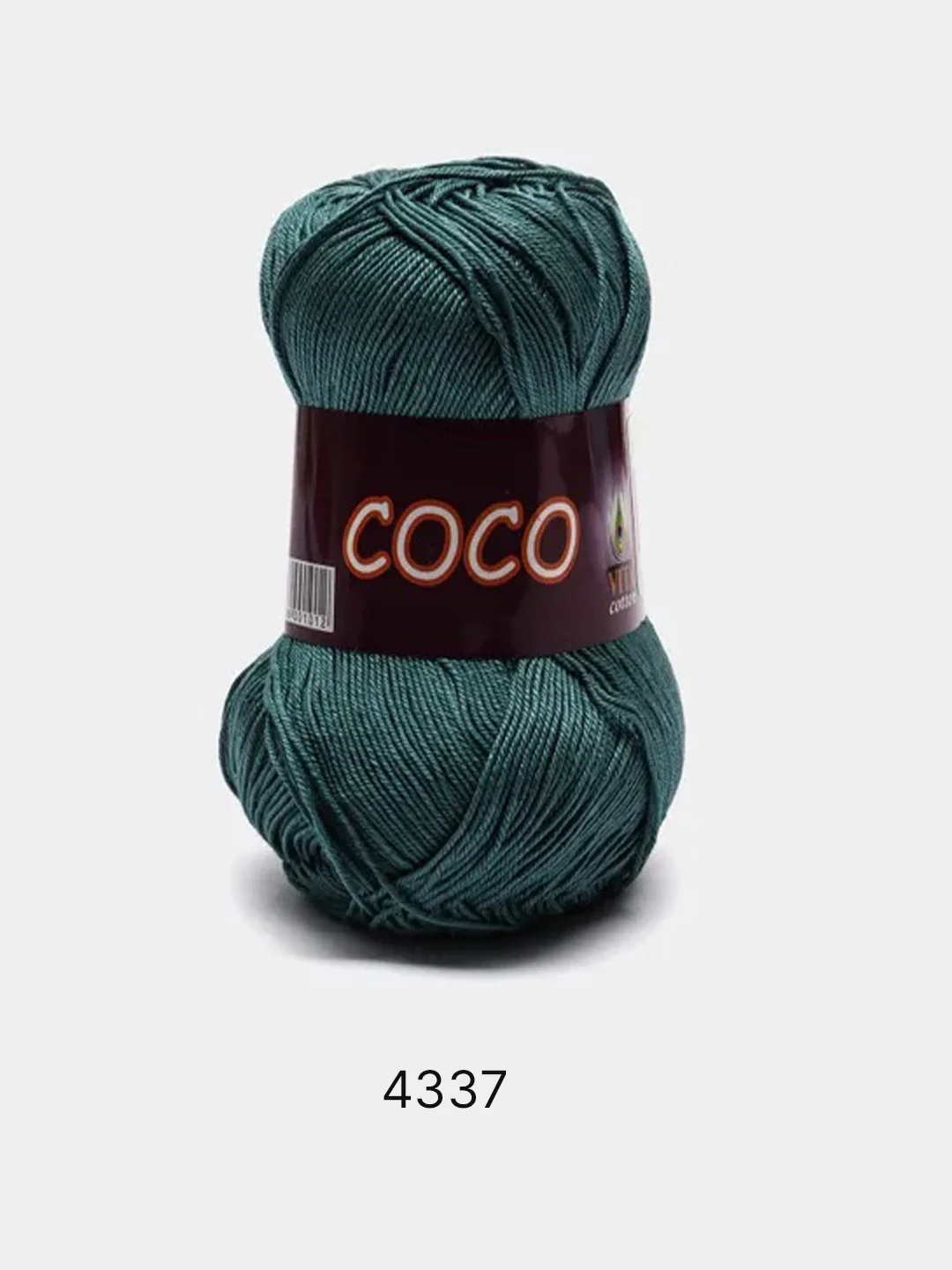 Тёмно-бирюзовый пряжа Vita Cotton Coco 100% Мерсеризованный хлопок 50г 240м