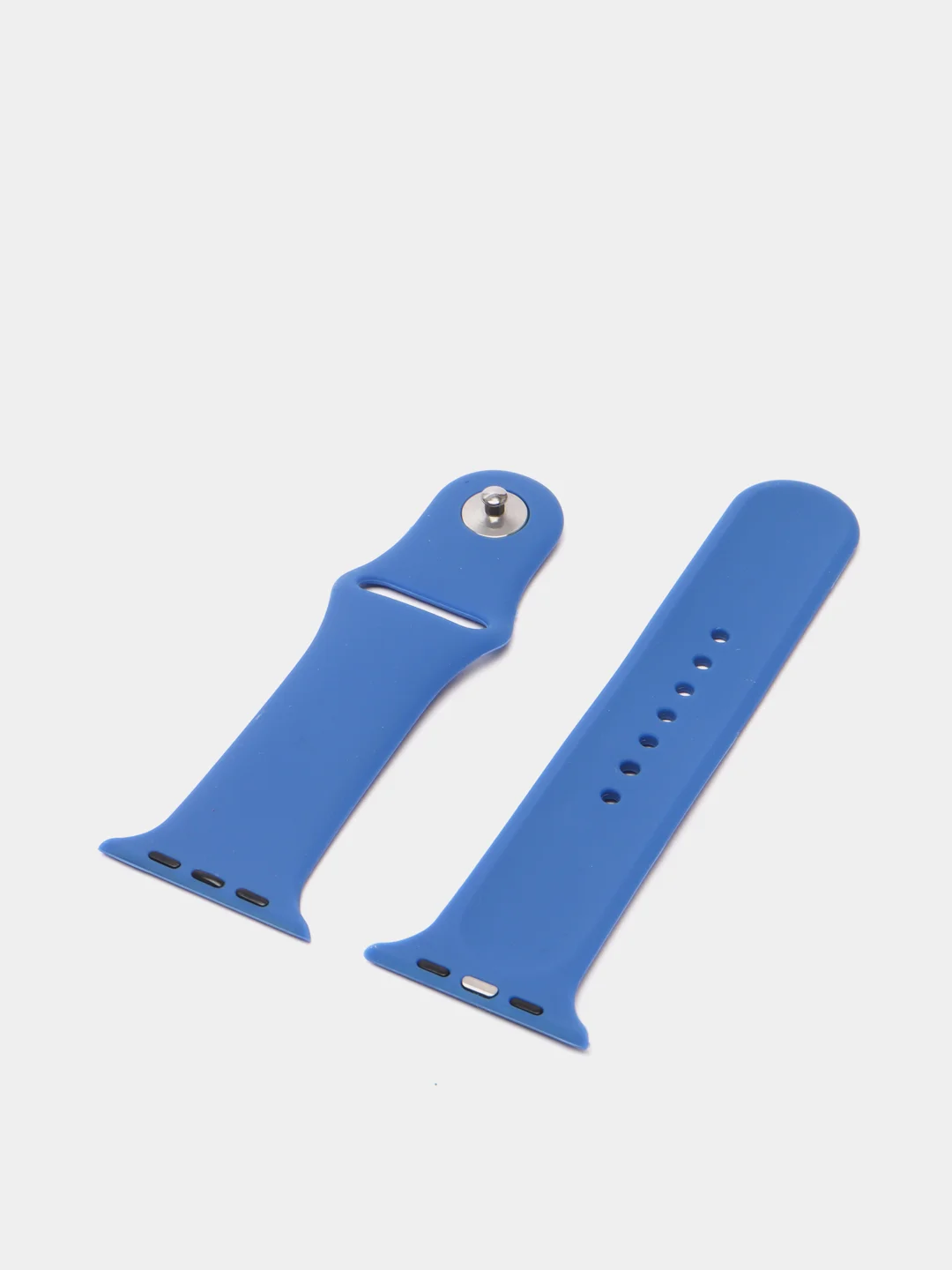 Голубой ремешок для Apple Watch, силиконовый