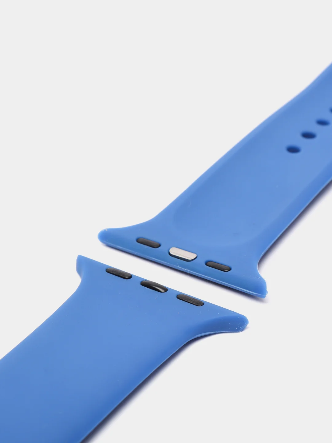 Голубой ремешок для Apple Watch, силиконовый