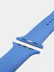 Голубой ремешок для Apple Watch, силиконовый