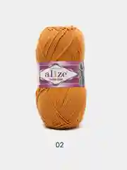 Горчичный пряжа Alize Cotton Gold 55% Хлопок 45% Акрил 100г 330м Ализе Коттон Голд