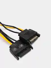 Кабель питания видеокарты SATA*2 - PCIe-6+2pin