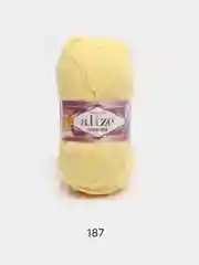 Светло-жёлтый пряжа Alize Cotton Gold 55% Хлопок 45% Акрил 100г 330м Ализе Коттон Голд