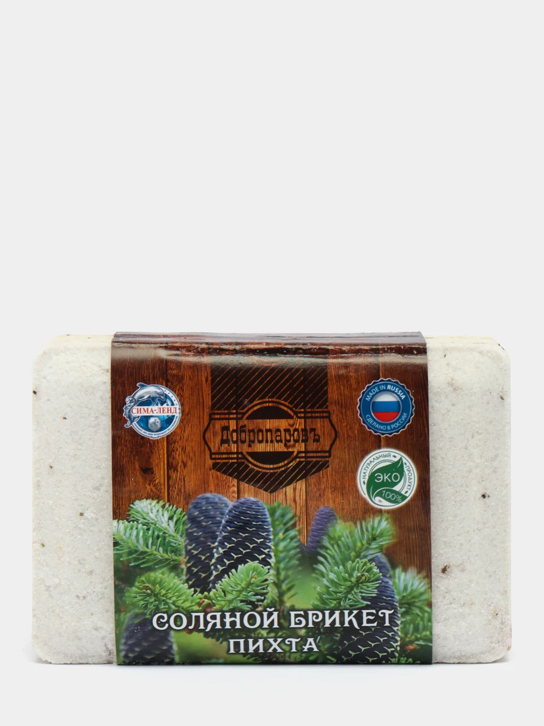 Хром eco соль для бани, 1.3 кг. Соляной брикет для бани