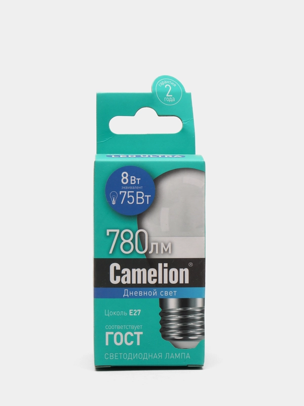 Camelion LED8-G45/865/E27, Электрическая лампа светодиодная 8Вт 220В