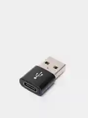 Черный переходник Type C 3.0 на USB 2.0 адаптер для Huawei Samsung Honor Mi