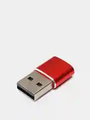 Красный переходник Type C 3.0 на USB 2.0 адаптер для Huawei Samsung Honor Mi