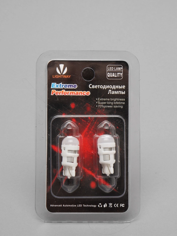Автомобильные светодиодные лампы W5W SMD 3030, 3W, 2 штуки