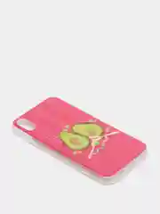 Фуксия чехол Apple iPhone XR силиконовый с рисунком