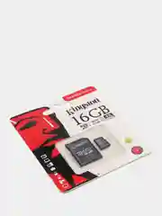 Карта памяти micro-sd Kingston с адаптером, 16, 32GB