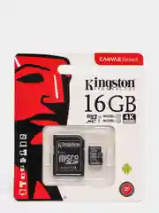Карта памяти micro-sd Kingston с адаптером, 16, 32GB