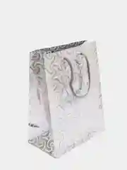 Серебряный пакет подарочный