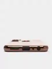 Бежевый чехол Xiaomi Redmi Note 8 2019/21 цветной, силиконовый, с глянцевой рамкой (Редми Нот 8)