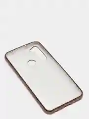 Бежевый чехол Xiaomi Redmi Note 8 2019/21 цветной, силиконовый, с глянцевой рамкой (Редми Нот 8)