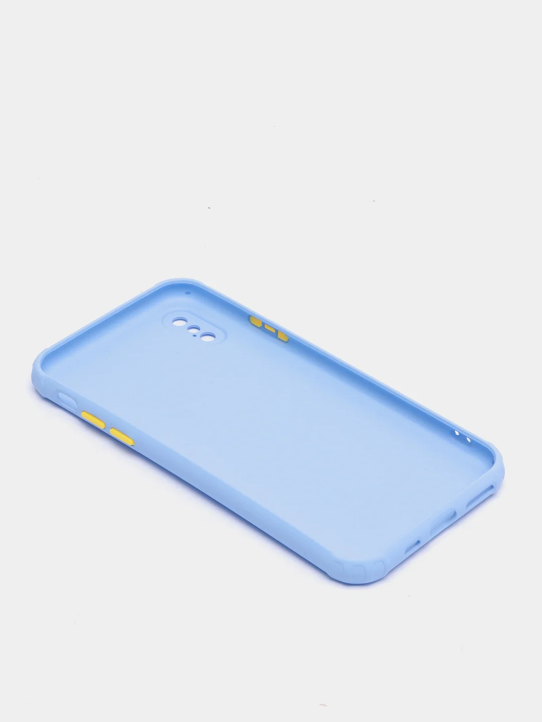 Небесно-голубой чехол iPhone X / Xs силиконовый противоударный цветной матовый