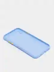 Небесно-голубой чехол iPhone X / Xs силиконовый противоударный цветной матовый