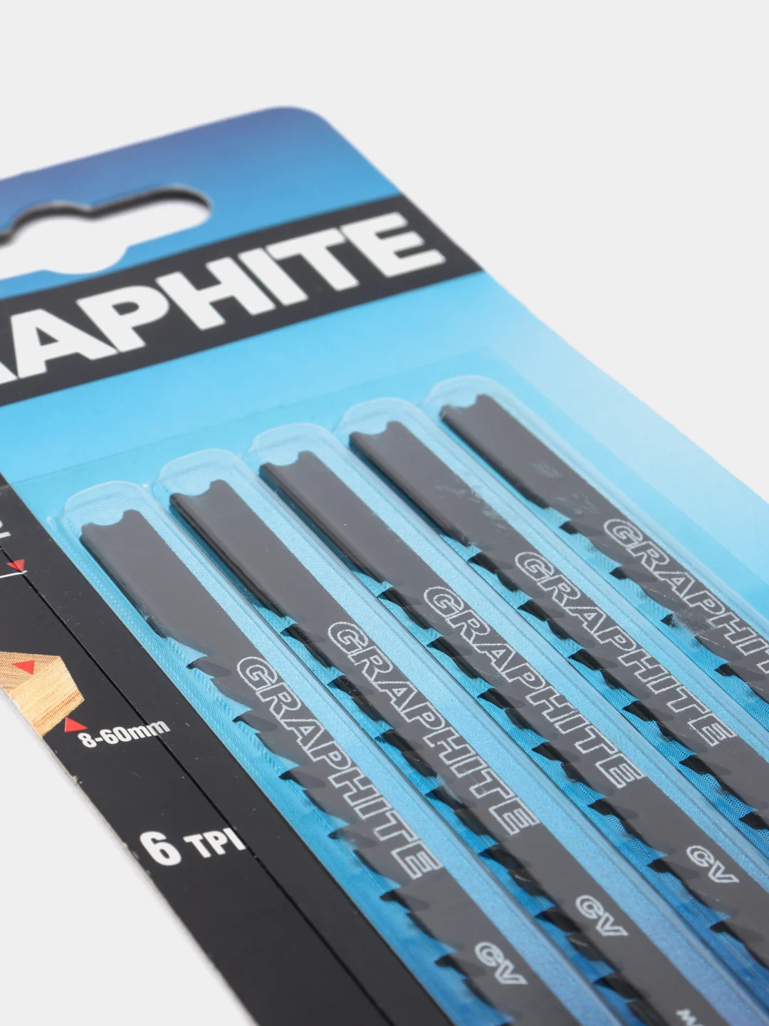 Полотно для электролобзика GRAPHITE 57Н775, 6TPI, хвостовик U, набор 5 шт
