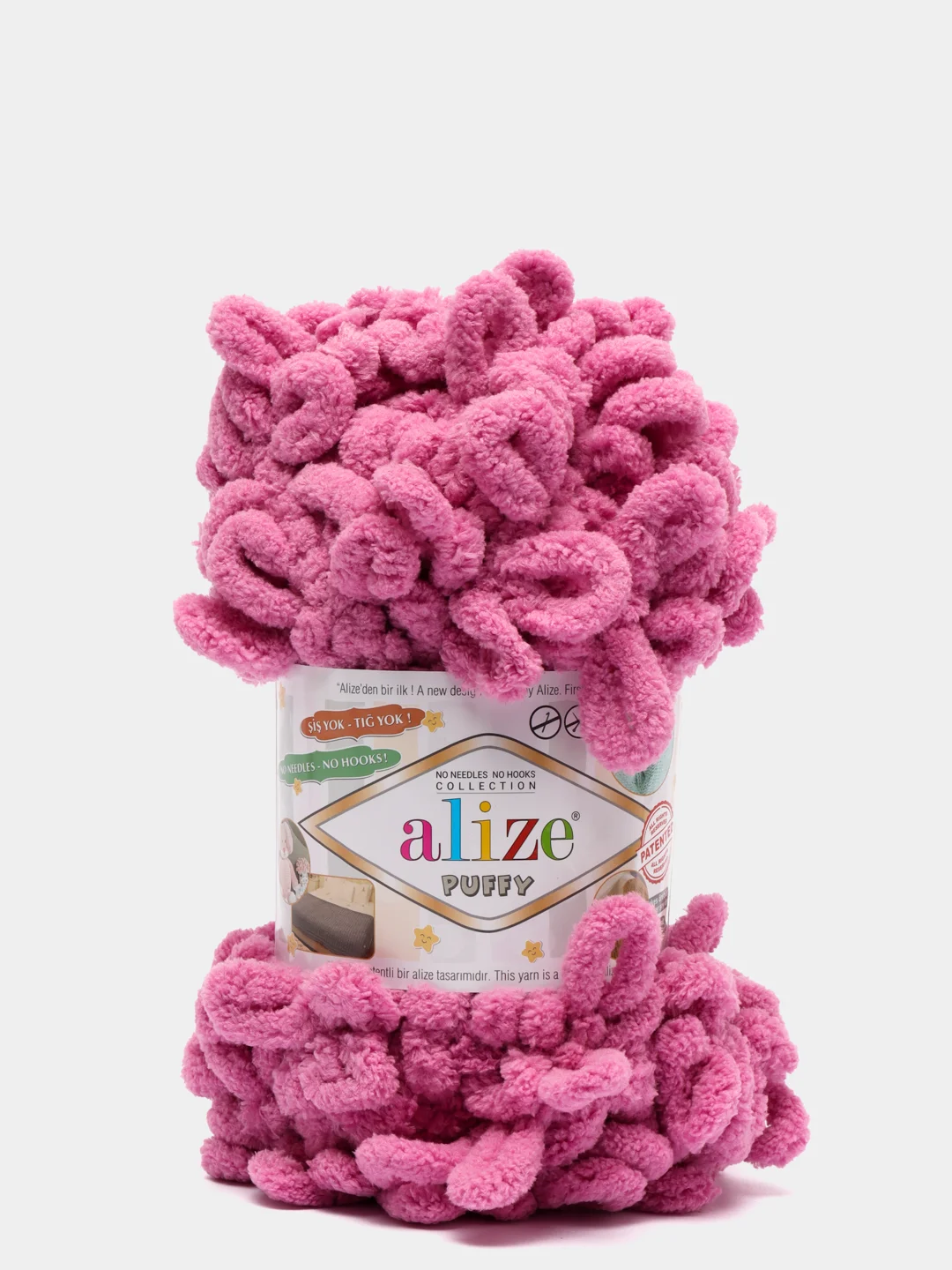 Тёмно-розовый пряжа Alize Puffy