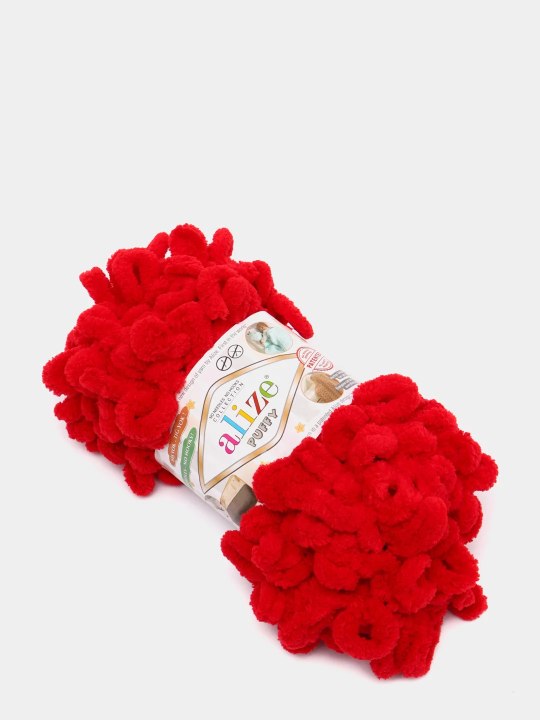 Красный пряжа Alize Puffy