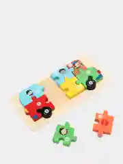 Красный пазлы деревянные/Развивающая игра для детей/Пазлы для самых маленьких/Крупные пазлы